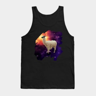 Llama in Outer Space Tank Top